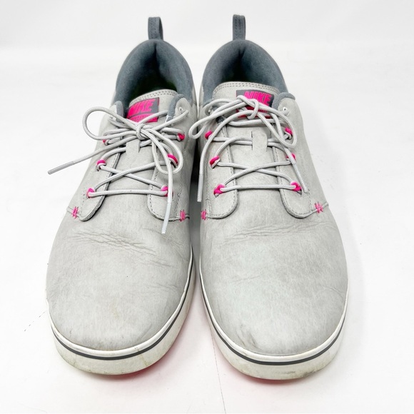 NIKE GRAY LUNAR ADAPT SPIKELESS GOLF CLEATS SHOES WOMENS SZ 9 - Picture 4 of 7